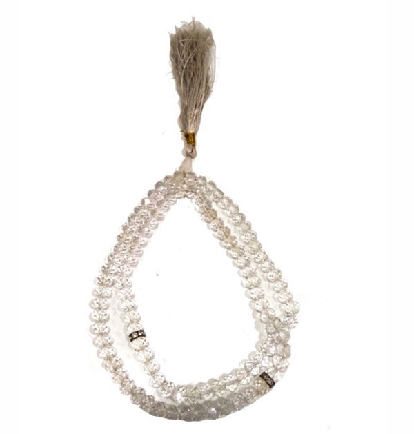 Crystal white Tasbih 8mm