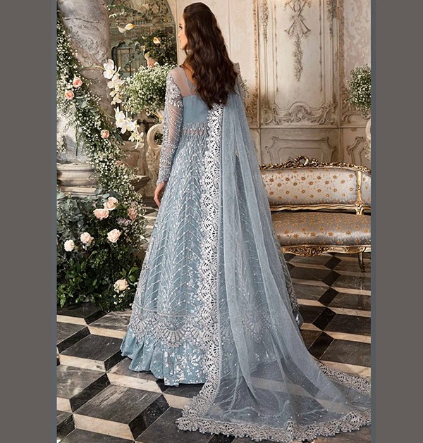 Pakistani Indian Women Pure Organza Maxi Suit-3