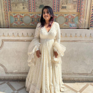 Islamic Fashion Party Gown Pent & Dupatta Set