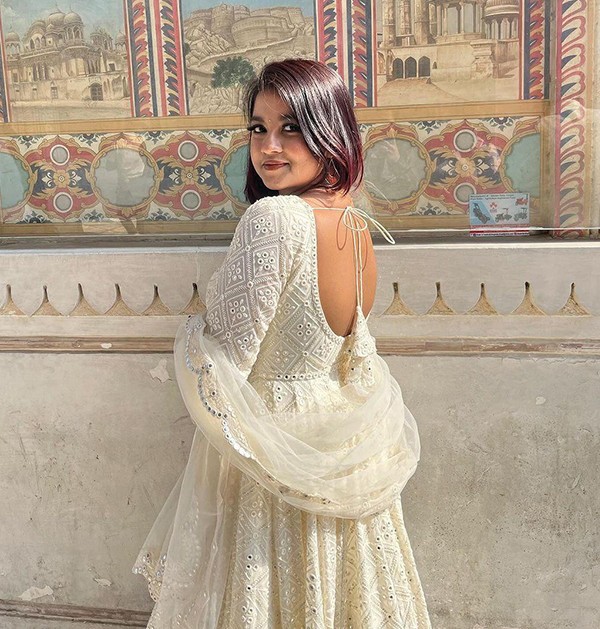 Islamic Fashion Party Gown Pent & Dupatta Set-back