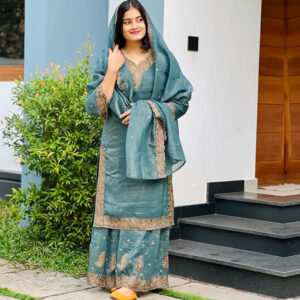 islamic fashion party wear ready made suit