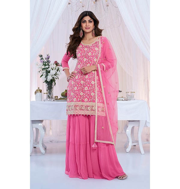 Islamic Fashion Long Flair Kurti with Palazzo