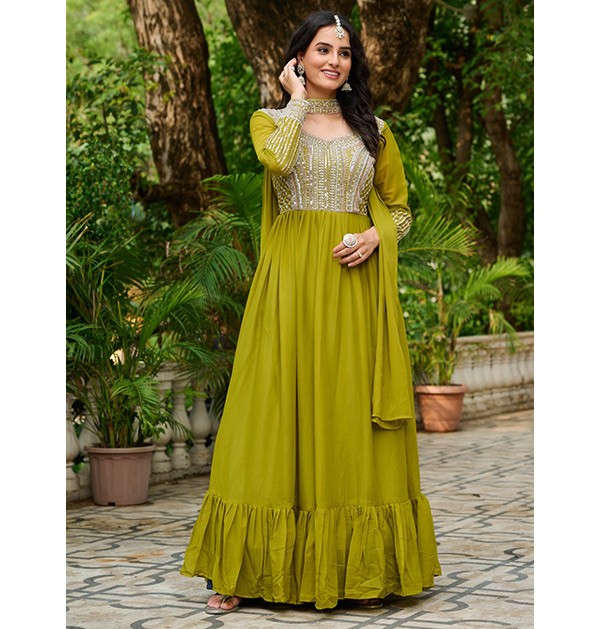 Star Georgette with Embroidery Beads