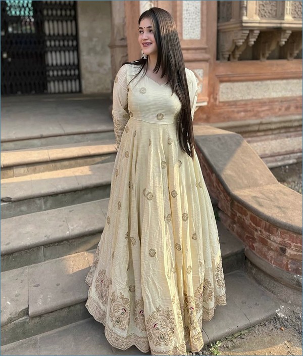 Noor-e-Ishq Chinon Anarkali Set