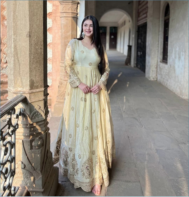 Noor-e-Ishq Chinon Anarkali Set4