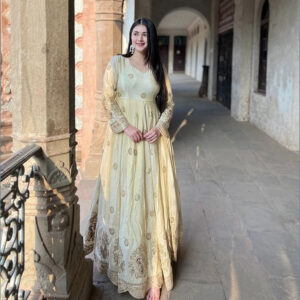 Noor-e-Ishq Chinon Anarkali Set