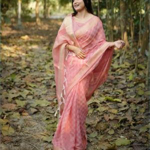 Kalyani Silk Saree with Zari Checks & Rich Zari Pallu-1