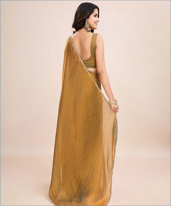 Saree with Heavy Lace & Dual Blouse Concept Orchid Pink-2