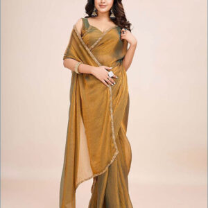 Saree with Heavy Lace & Dual Blouse Concept Orchid Pink