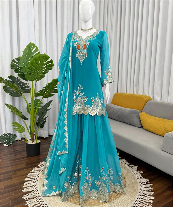 Zareenaa Designer Sharara Set Elegant Ethnic Wear